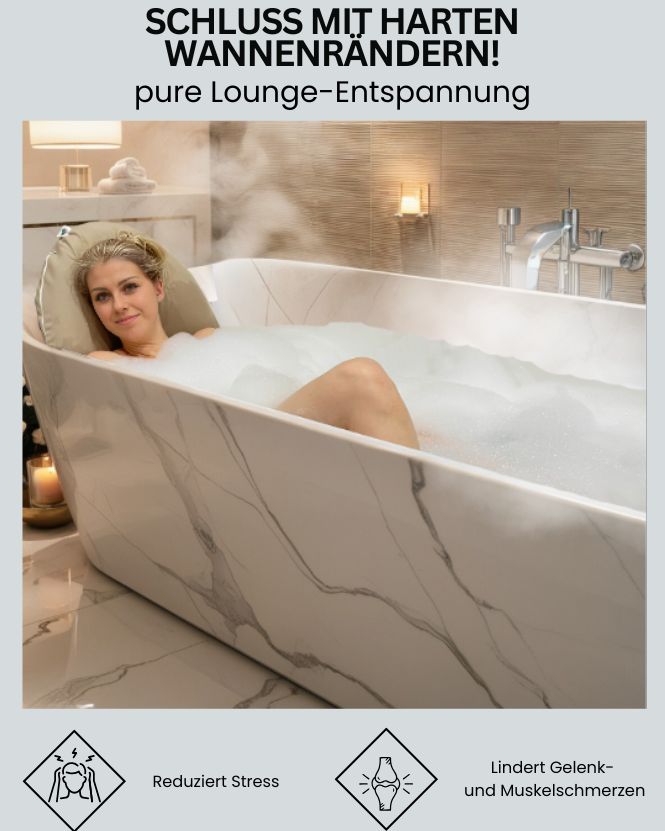Badelounge: Ergonomisches Komfort-Badekissen