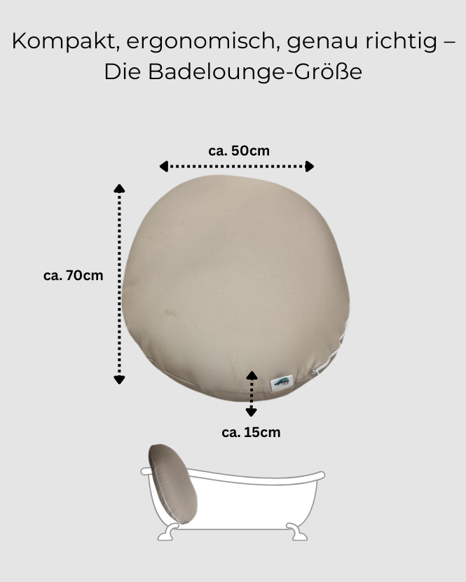 Badelounge: Ergonomisches Komfort-Badekissen